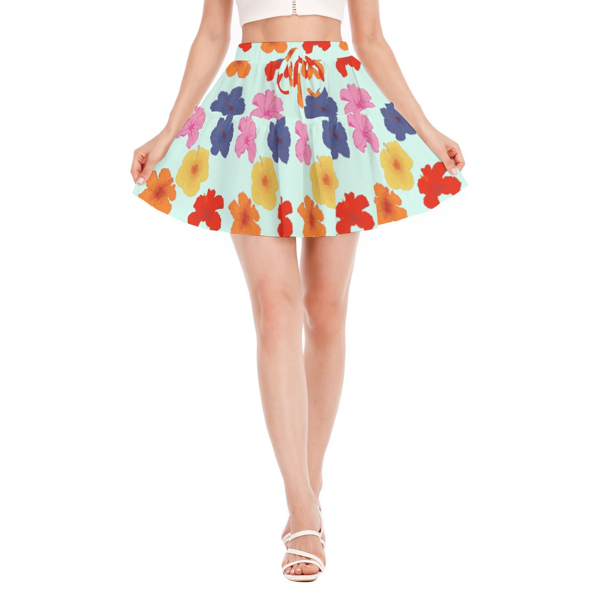Brisa de Amapolas Ruffled Mini Skirt