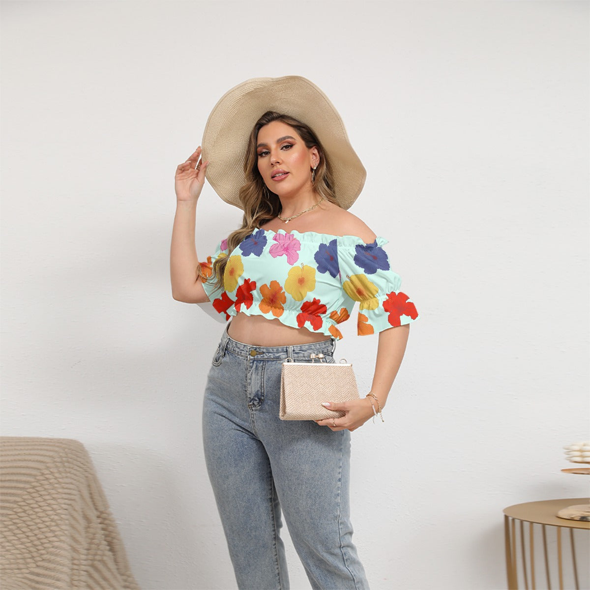 Susurro de Primavera Ruffled Croptop