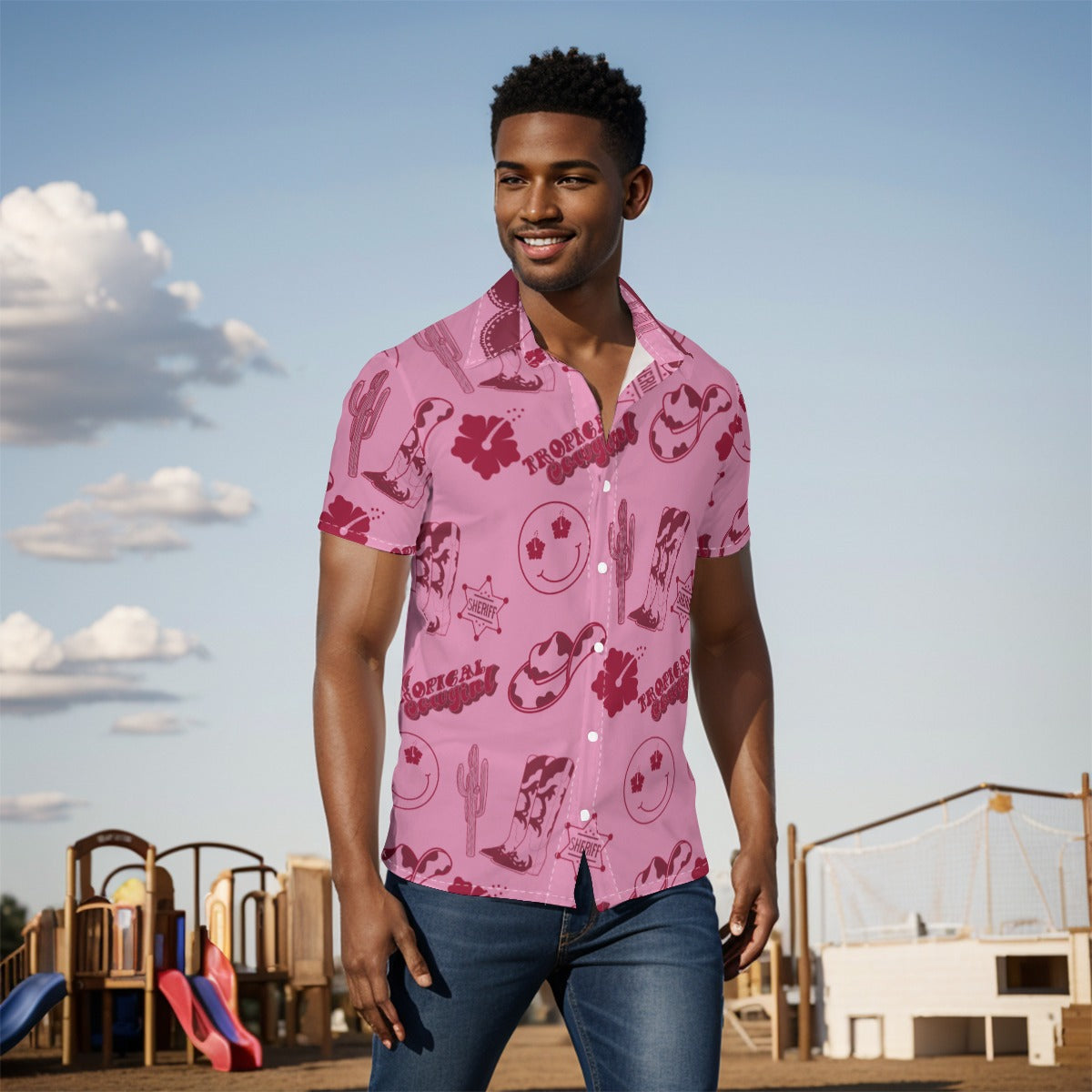 Tropical Cowgirl Short Sleeve Shirt