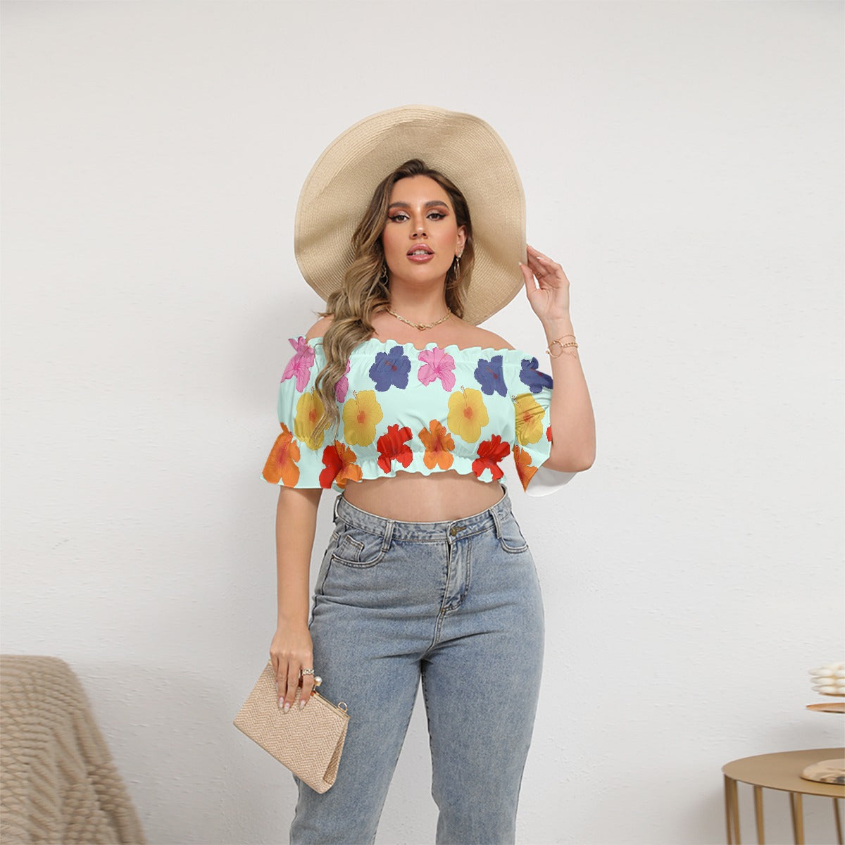 Susurro de Primavera Ruffled Croptop