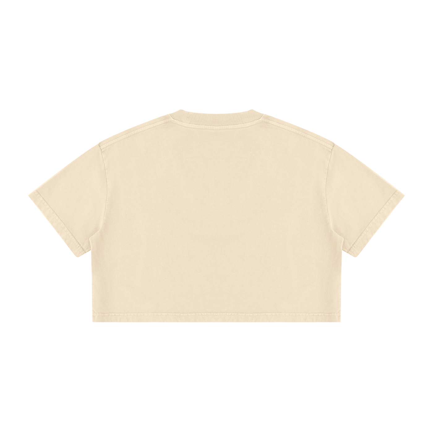 Me Pinta El Sol Fitted Cotton Tee | Apricot Beige