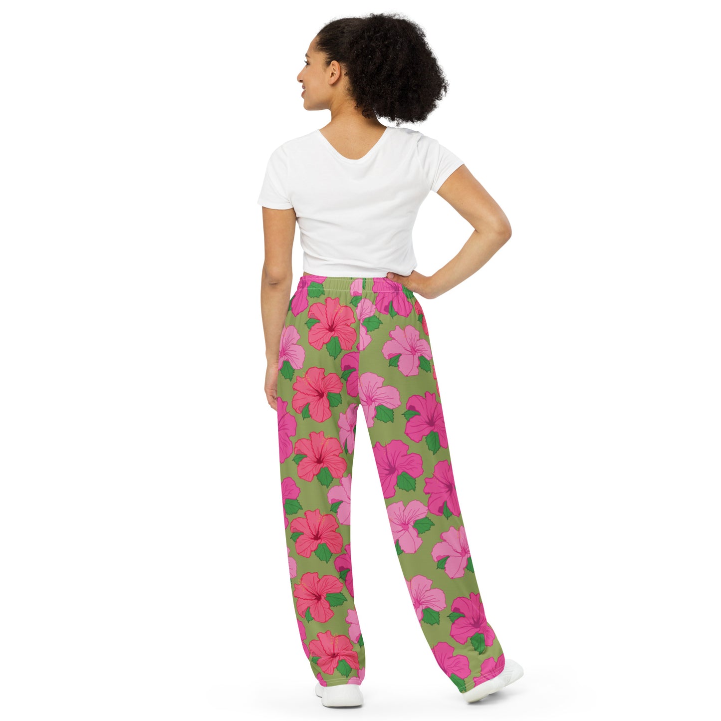 "Soy Una Flor Tropical"unisex wide-leg pants