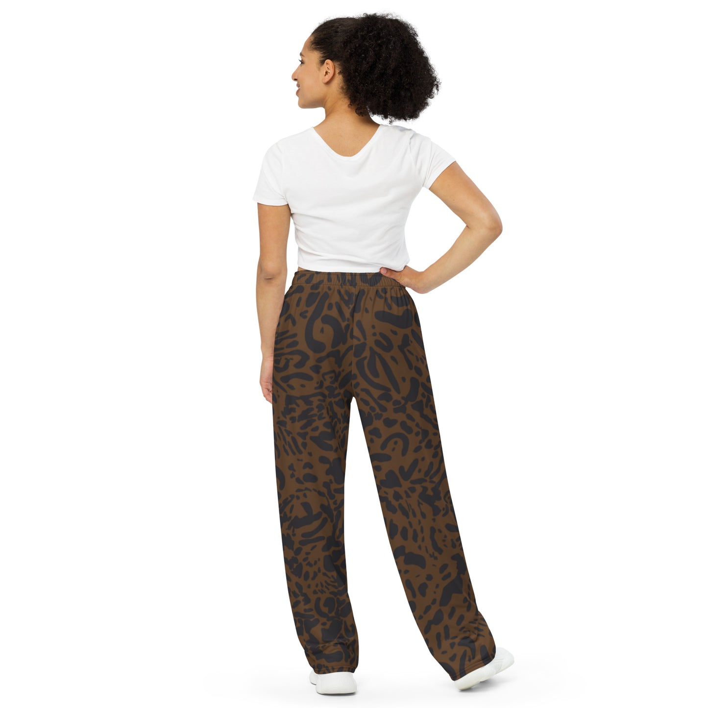 Salvaje Collection in Brown wide-leg pants