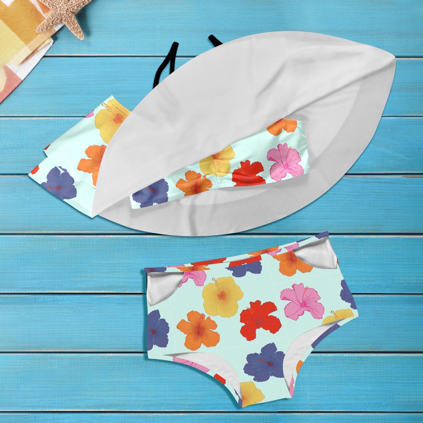 Amapolas en el Agua Ruffle Off Shoulder Swimsuit