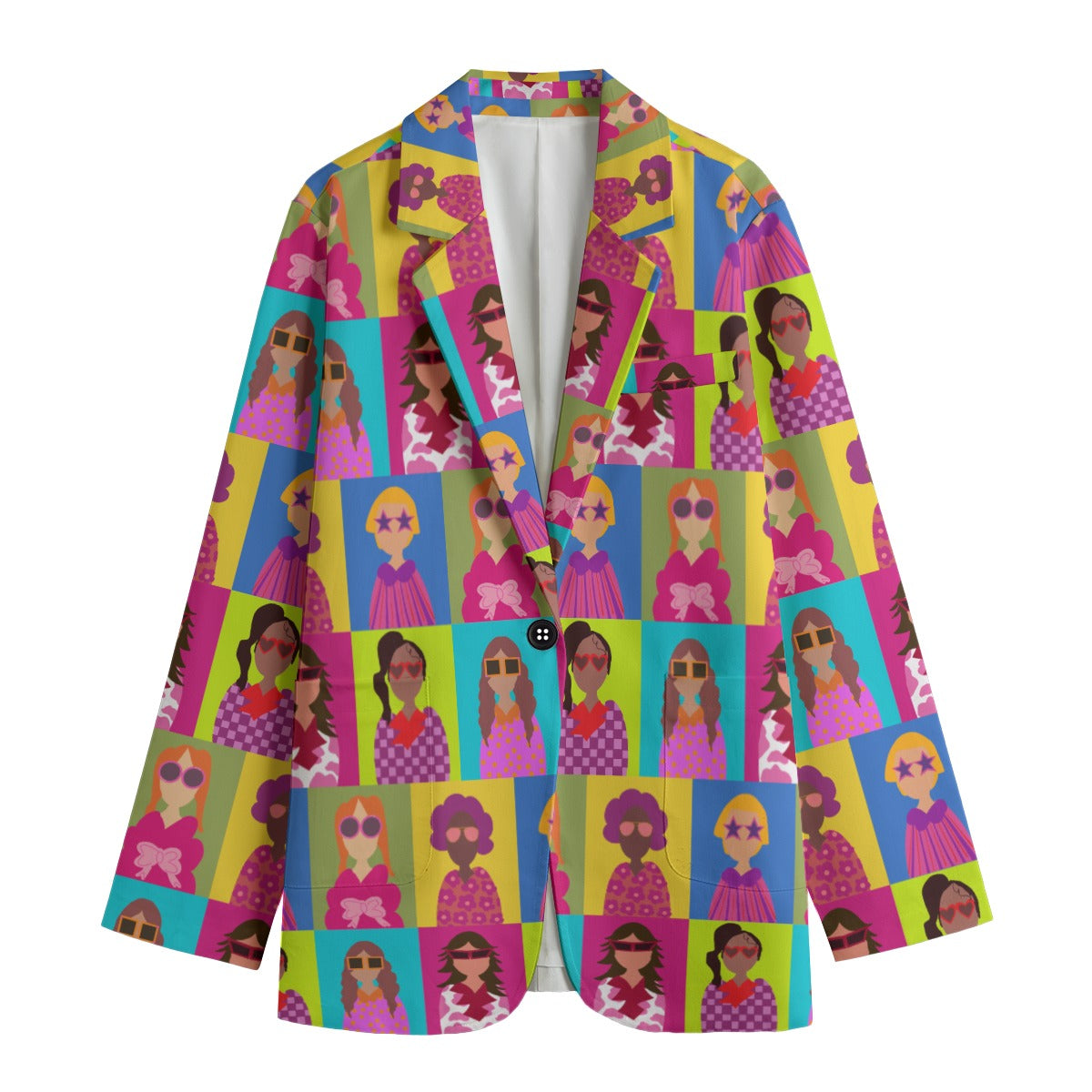 All-Over Print Women's Leisure Blazer