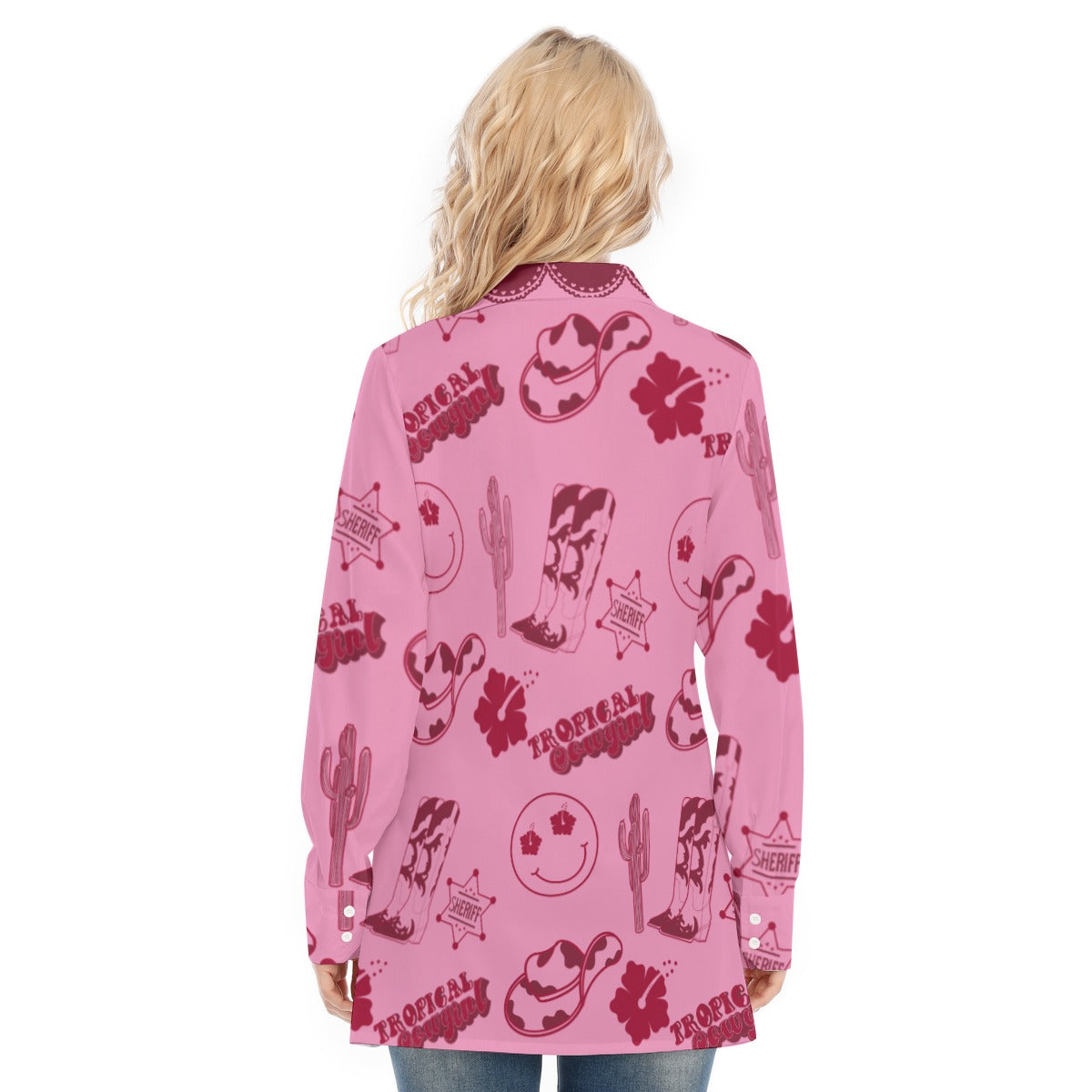 Tropical Cowgirl  Long sleeve shirt