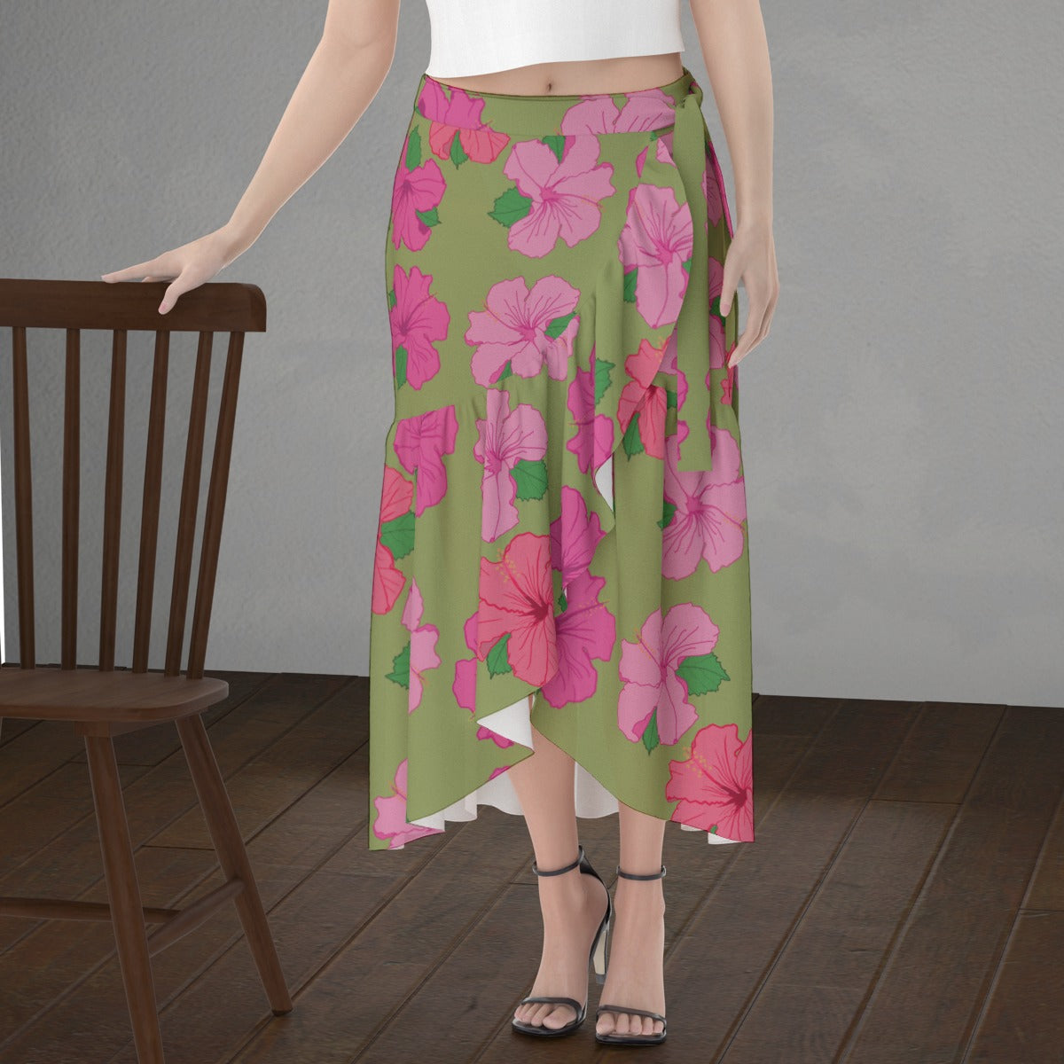 All-Over Print Women's Wrap Skirt