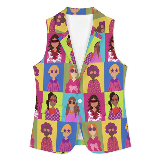 Doll Diva Women Sleeveless Blazer