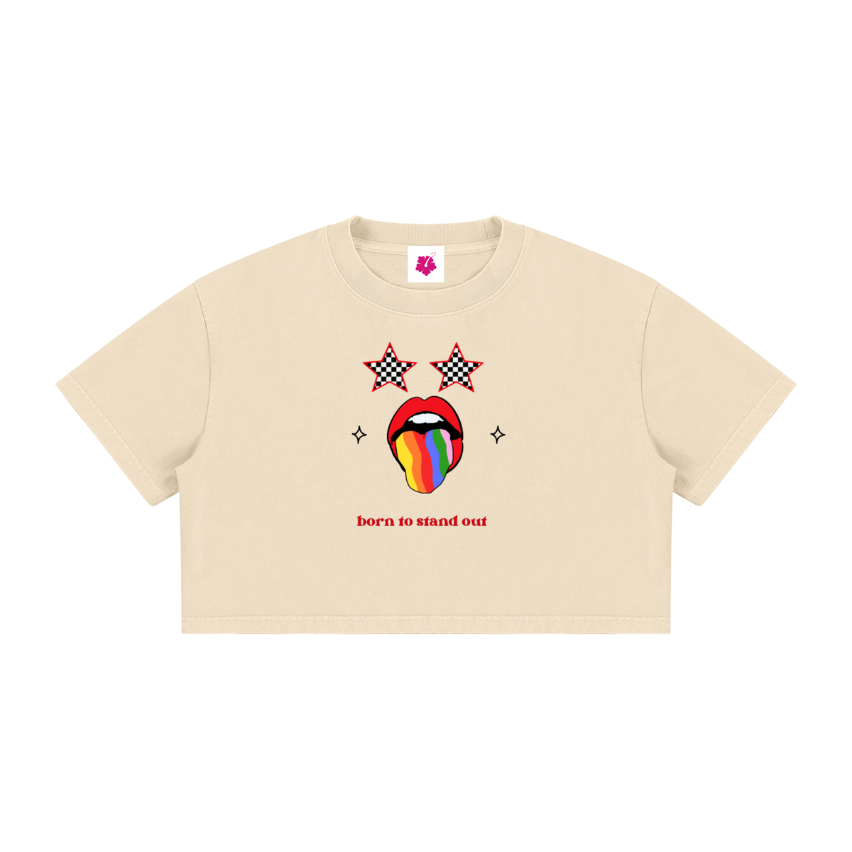 Born to Stand Out Boxy Crop Tee