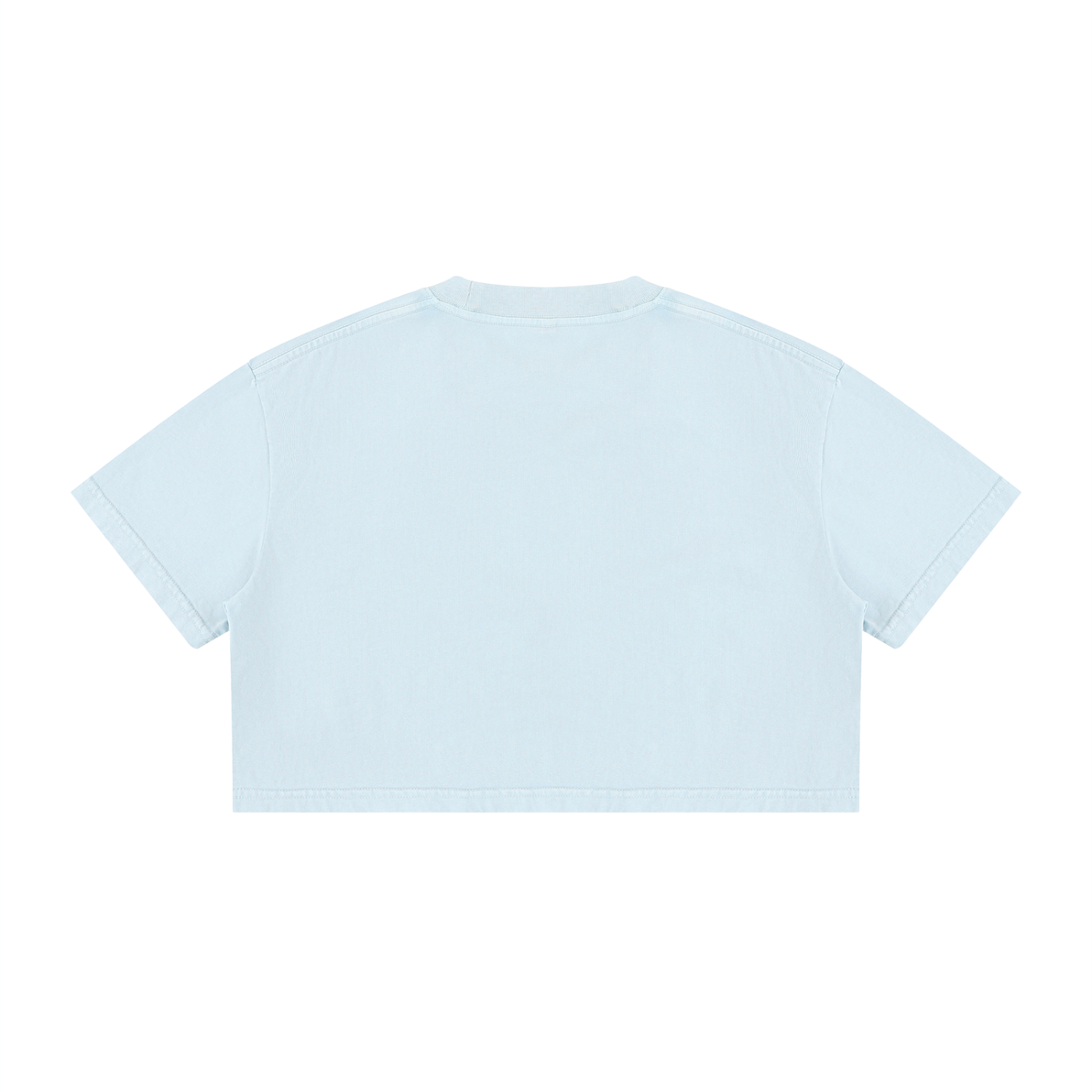 Playa Es Vida Fitted Cotton Tee | Baby Blue