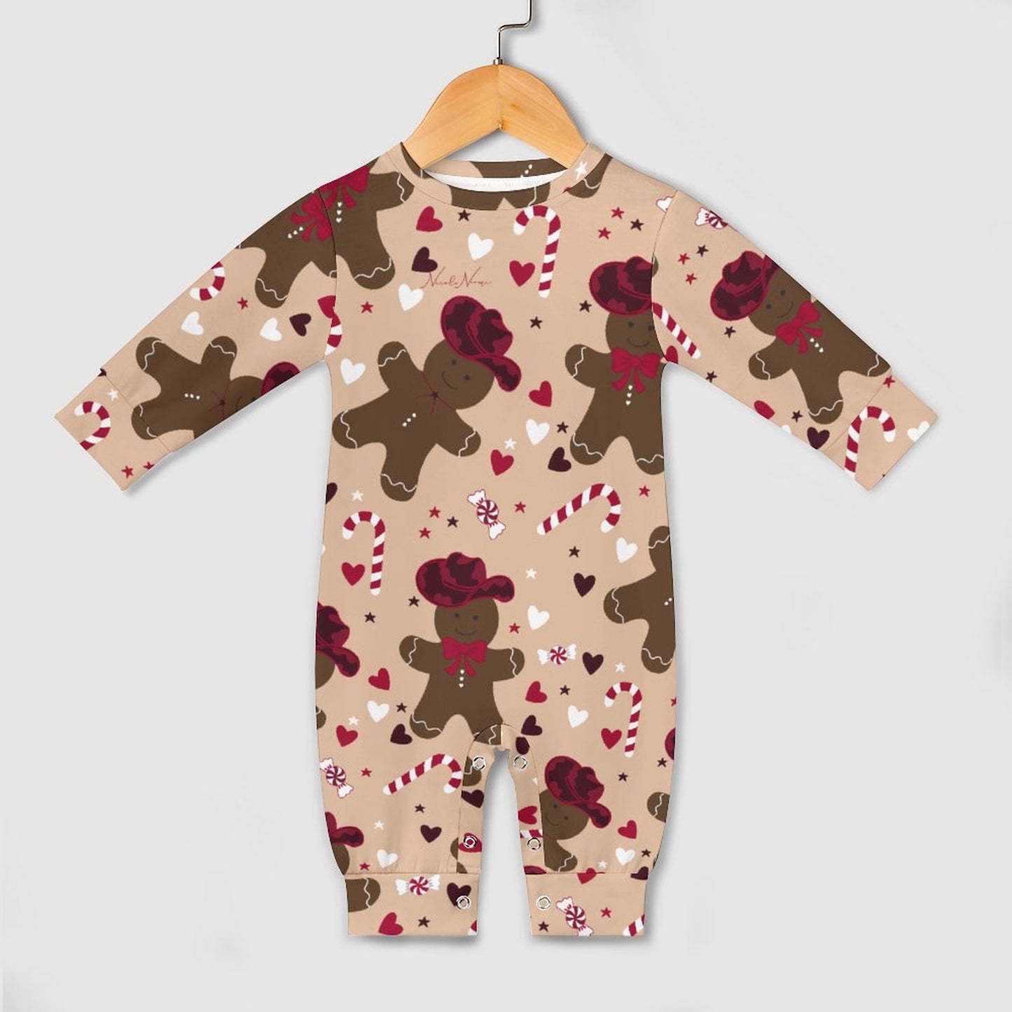 Baby Gingerbread Cowboy Pajamas